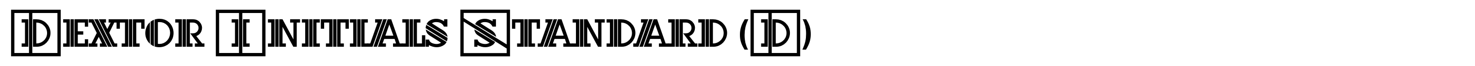 Dextor Initials Standard (D)